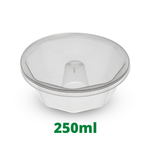 FORMA PUDIM MEDIA 250ML C/ TAMPA - C/ 08