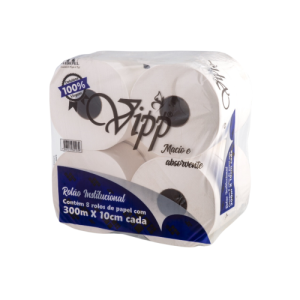 PAPEL HIG ROLAO VIPP PLUS 08X300