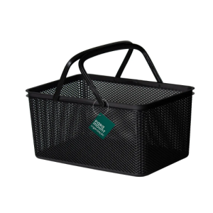 CESTO C/ ALCA RET PRETO 30X18X15 LINEA PARAMOUNT