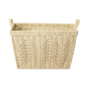 CESTO DE FIBRA NATURAL C/ ALCA 35X35X25 NATURE PARAMOUNT