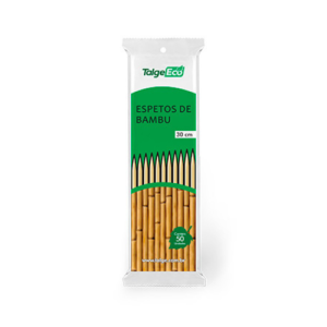 ESPETO DE BAMBU 30CM C/50 TALGE