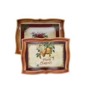 BANDEJA ESTAMPA NATAL VINTAGE 39X25 - 25733