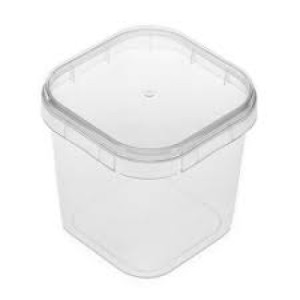 POTE QUADRADO 220 ML C/ LACRE TAMPA VERDE - C/10 PLASTILANIA