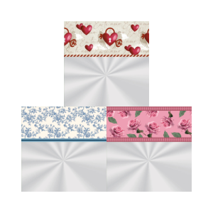 SACOS POLI DECOR. 15X29 - C/ 50 SORTIDO