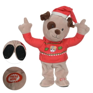 CACHORRO DECORATIVO C/ MOVIMENTO - 33CM