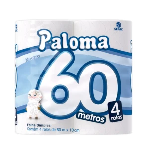 PAPEL HIG. PALOMA 04X60M
