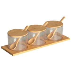 KIT PORTA CONDIMENTOS BAMBU RED C/3  31X10 PARAMOUNT