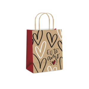 SACOLA PAPEL 32X26,5X13 14001030 EU TE AMO