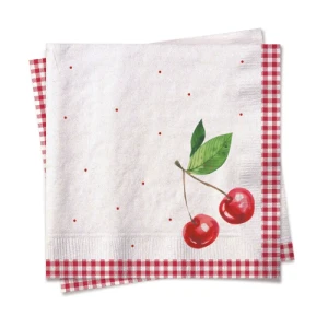 GUARDANAPO 33X33 CEREJA C/ 20 - 19000657