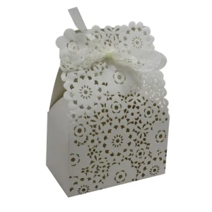 CAIXINHA LEMBRANCINHA 9X13X5 - C449 BRANCA/BEGE