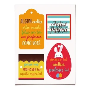 CARTELA TAGS DESTAC. PASCOA PROFESSOR C/ 12 - 18000068