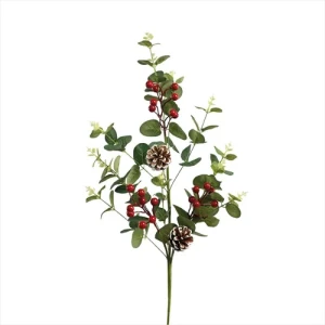 GALHO FOLHA EUCALIPT PINHAS BERRIES 71CM - 28964