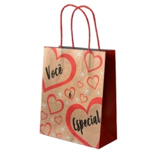 SACOLA KRAFT VOCE E ESPECIAL 23,5X10X31,5