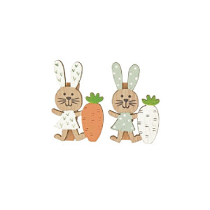 GRAMPO DE COELHO DECORATIVO 13CM - 1066267