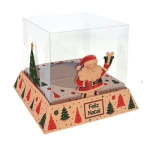 CAIXA TRAPEZIO 500GR NATAL RUSTICO - 122304