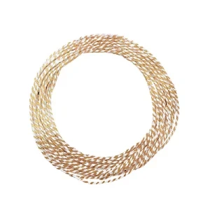 FIO DECORATIVO PAPEL OURO/BRANCO 10 MT - 19000613