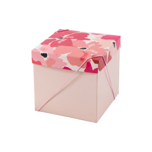 CAIXA T/F FLORES DE VERMELHO BAIXA G