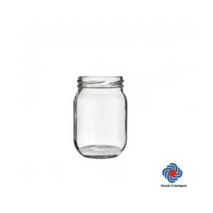 VIDRO 267 ML C/ TAMPA MET BRANCA