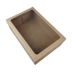 CAIXA SAPATO G 24,5X34,5X10,5 KRAFT C/ VISOR