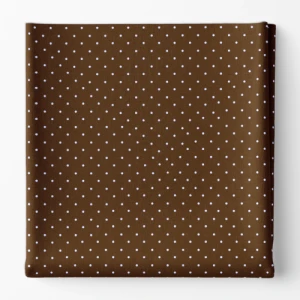 TECIDO REDONDO 50 CM POA MARROM 140003