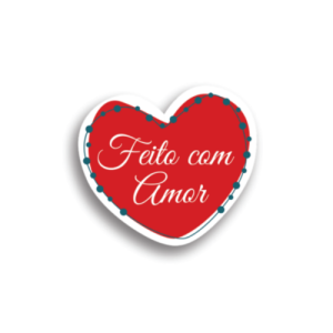 ADESIVO FEITO COM AMOR C/ 20 - AD145