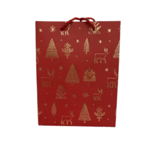 SACOLA PAPEL NATAL ESTAMP D11 23X18X10 - 30425