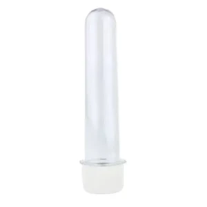 TUBETE CRISTAL C/ TAMPA BRANCA - C/ 10