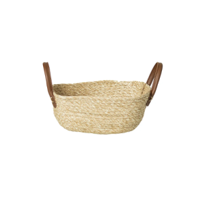 CESTO DE FIBRA NATURAL C/ ALCA 25X16X15 CM MOCCA PARAMOUNT