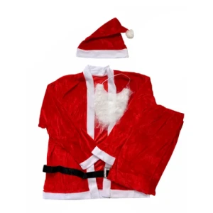 ROUPA PAPAI NOEL C/ BARBA VELUDO 7194