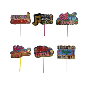 KIT C/ 06 PLACAS JUNINAS