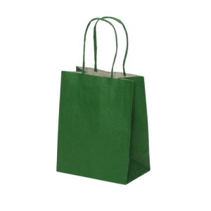 SACOLA PAPEL 3,5X10X31,5 VERDE BANDEIRA 2 C/10
