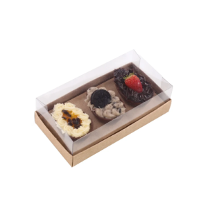 CAIXA HORIZONTE P/3 M.OVO 50G KRAFT - 13007311