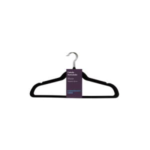 CABIDE AVELUDADO C/ 03 44CM PRETO PARAMOUNT