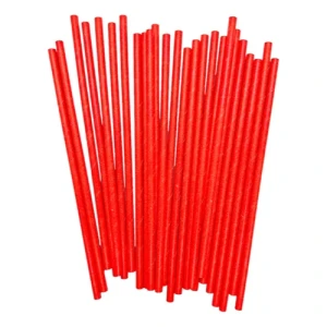 CANUDO PAPEL 10 MM VERMELHO C/ 25