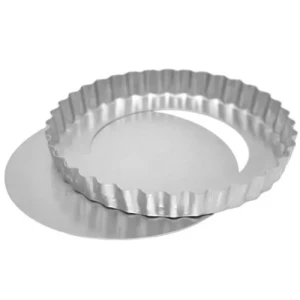 FORMA TORTA MACA CRESPA FUNDO FALSO N 25X3 ALUMINIO