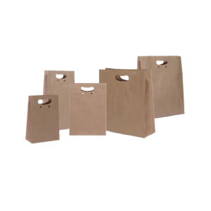 SACOLA KRAFT 17,5X9X26 BOCA DE PALHACO C/10