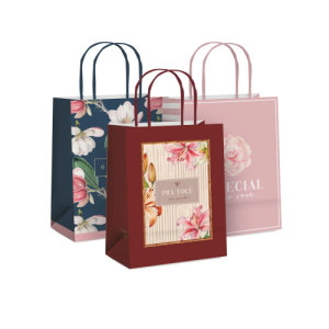 SACOLA PAPEL 32X26,5X13 14000743 ROMANTICA FEMININA