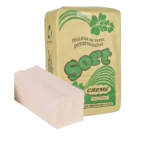 PAPEL TOALHA 20X21 CREME C/1000 SORT