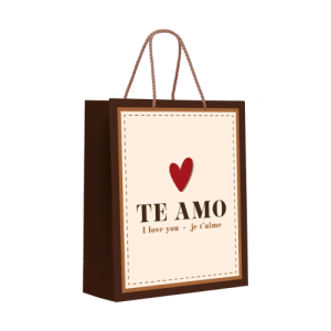 SACOLA PAPEL 21,5X15X8 - 14001487 L'AMOUR