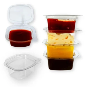 POTE PLAST RETANG P/MOLHO 30ML - C/100