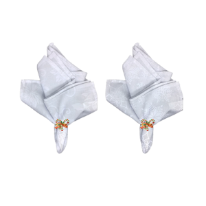 GUARDANAPO ADAMASC 45X45CM C/06 BCO - 23993