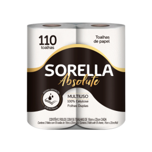 PAPEL TOALHA COZINHA ABSOLUTE 2X55