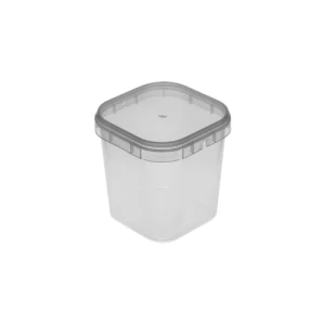 POTE QUADRADO 220 ML C/ LACRE TAMPA PRETA - C/10 PLASTILANIA