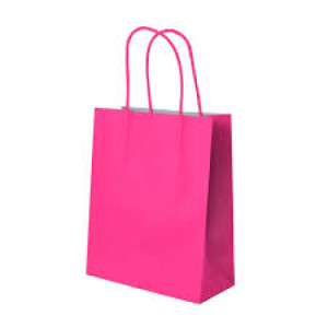 SACOLA PAPEL PINK 17,5X8,5X21,5 C/10