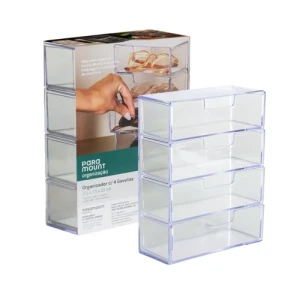 ORG C/ 4 GAVETAS DIAMOND 17,5X7,5X23 PARAMOUNT