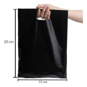 SACOLA ECO B. PALHACO PRETA 15X20 - C/250