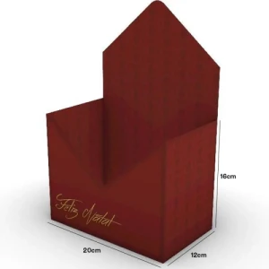 CAIXA ENVELOPE FELIZ NATAL 20X12X16 - EN-3