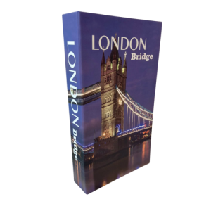 CAIXA METAL LIVRO LONDON BRIDGE - LV00718