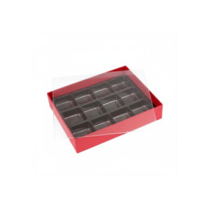 CAIXA P/ BOMBOM 11X11X3 GLAMOUR - 227514