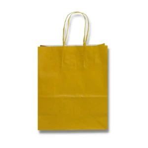 SACOLA PAPEL OURO 17,5X8,5X21,5 C/10